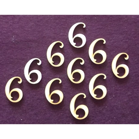 Szám - hat 23*30*3 mm 1 db