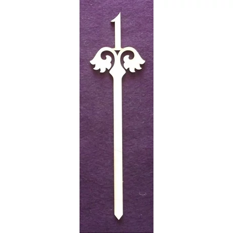 Szám pálcával - egy 35 cm - számok 8 cm magasak