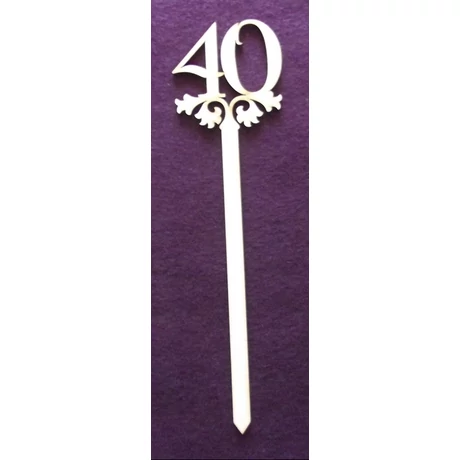 Szám pálcával - negyven 35 cm - számok 8 cm magasak