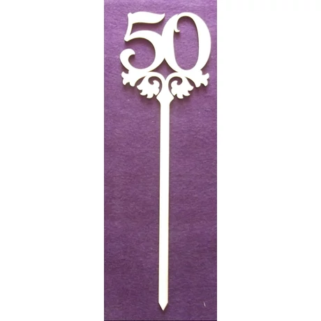 Szám pálcával - ötven 35 cm - számok 8 cm magasak