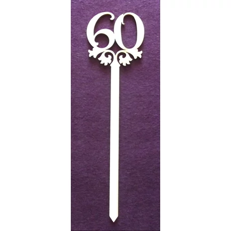 Szám pálcával - hatvan 35 cm - számok 8 cm magasak