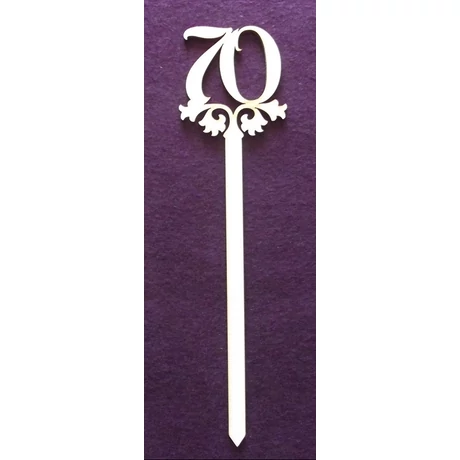 Szám pálcával - hetven 25 cm - számok 5 cm magasak