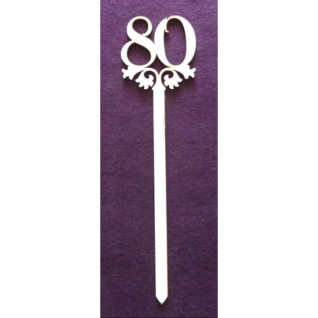 Szám pálcával - nyolcvan 35 cm - számok 8 cm magasak