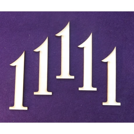 Szám - egy 60*80*3mm 1 db