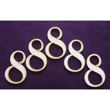 Szám - nyolc 60*80*3mm 1 db