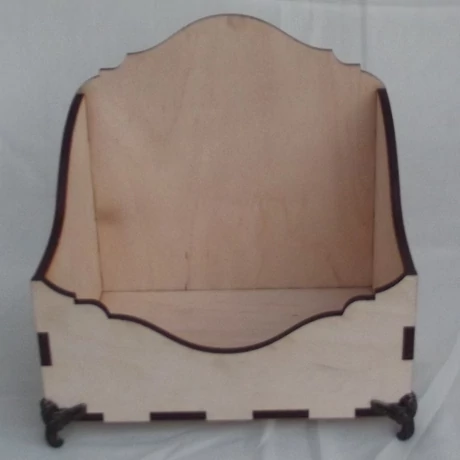 Tároló 19*14*19 cm fém lábakkal