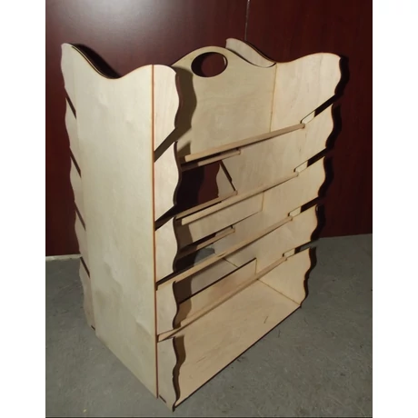 Szalagtartó állvány: asztali, vagy hordozható 400*600*310 mm 6+3 mm vastag 8 db tartórúddal
