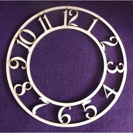 Óraszámok keretben 200*200*3 mm