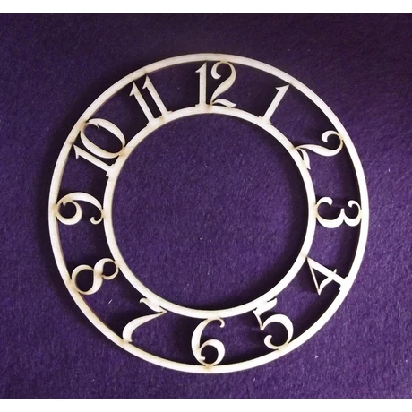 Óraszámok keretben 600*600*3 mm