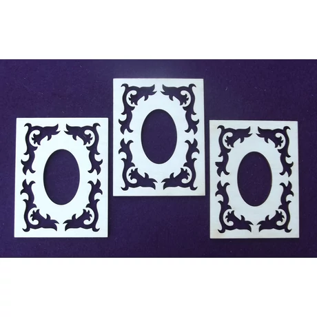 Mintázott keret 70*90*3 mm 1 db