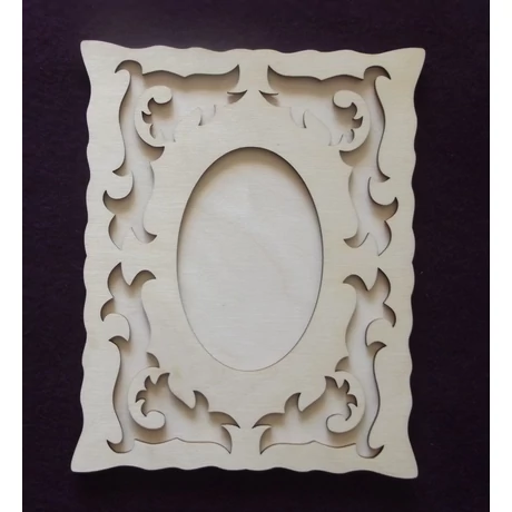 Mintázott keret  +alap 75*90*3 mm