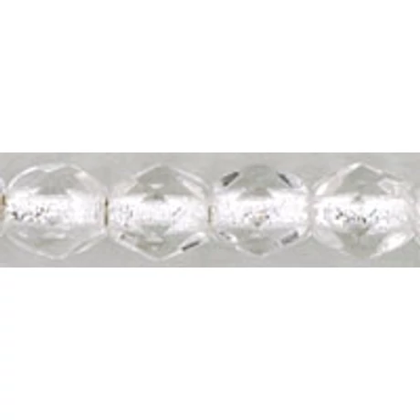 Csiszolt gyöngy 4 mm FP1-04-SL00030 Ezüst közepű kristály 100 db