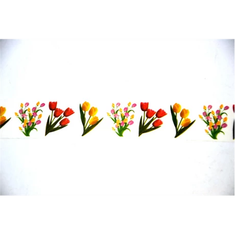 Dekorszalag tulipánok 2. 30 mm * 10 m