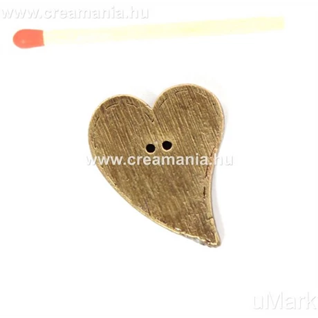 Gomb lapos szív