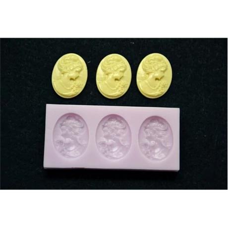 Marcipán/fondant mintázó, szilikon, antik medál (3-as)