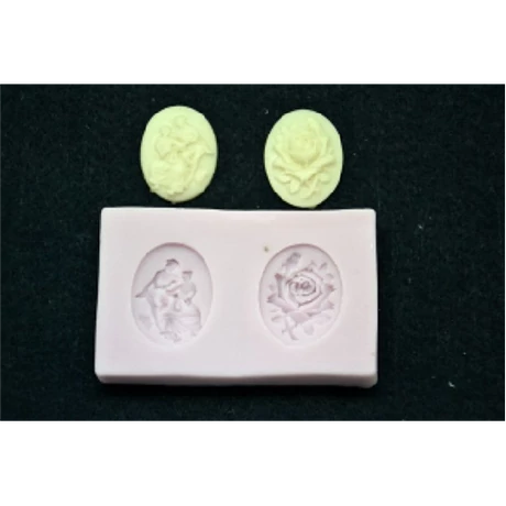 Marcipán/fondant mintázó, szilikon, antik medál 2