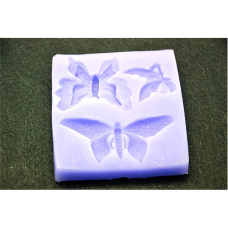 Marcipán/fondant mintázó, szilikon, pillangó mix 3-as