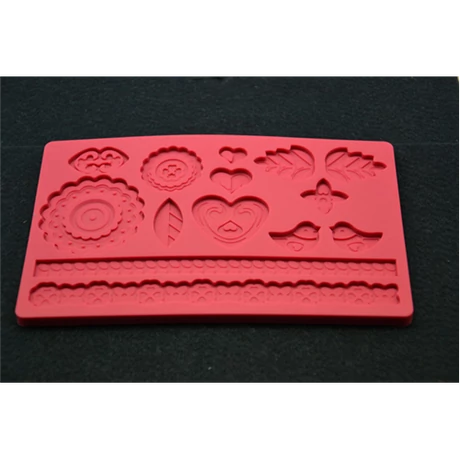 Marcipán/fondant mintázó, szilikon, népi motívum