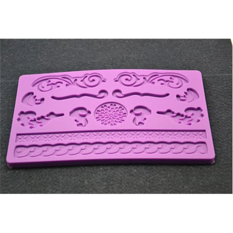 Marcipán/fondant mintázó, szilikon, barokk motívum