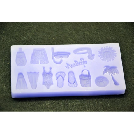Marcipán/fondant mintázó, szilikon, tengerpart