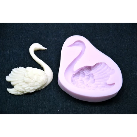 Marcipán/fondant mintázó, szilikon, hattyú