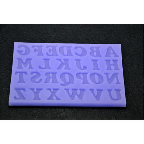 Marcipán/fondant mintázó, szilikon, nagybetűk a-z