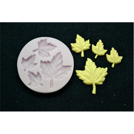 Marcipán/fondant mintázó, szilikon, levelek (4-es)