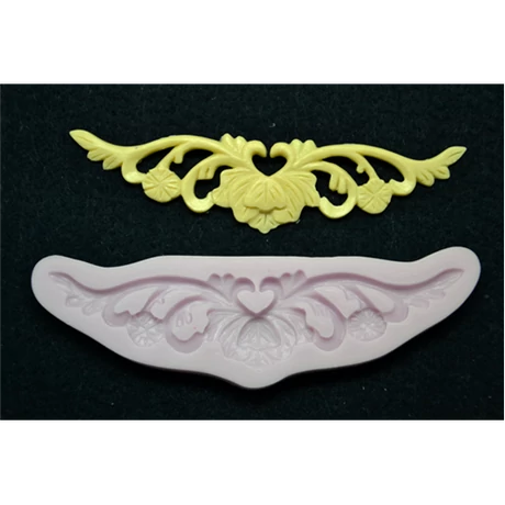 Marcipán/fondant mintázó, szilikon, barokk minta 6
