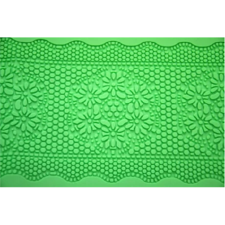 Szilikon lap kör virág  37*12 cm