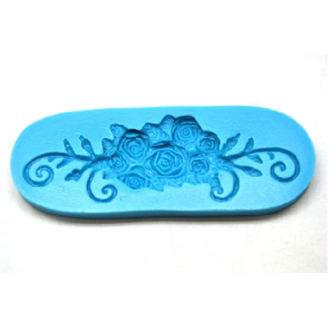 Marcipán/fondant mintázó rózsabordűr