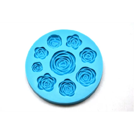 Marcipán/fondant mintázó rózsa 9 részes