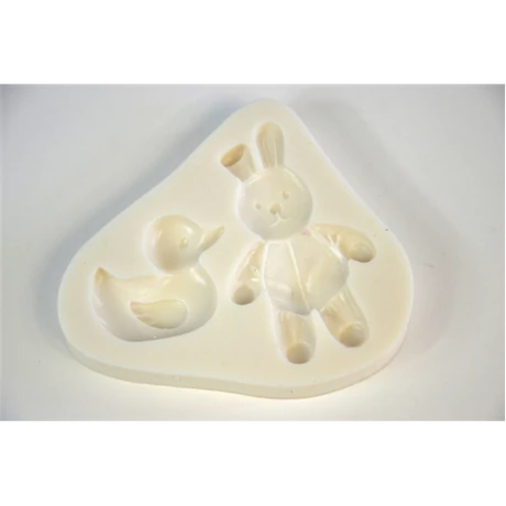 Marcipán/fondant mintázó nyuszi, kacsa