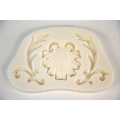 Marcipán/fondant mintázó barokk levél