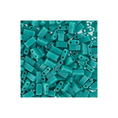 Miyuki féltila gyöngy 5*2,5 mm  TLH412  Opak türkizzöld  5g