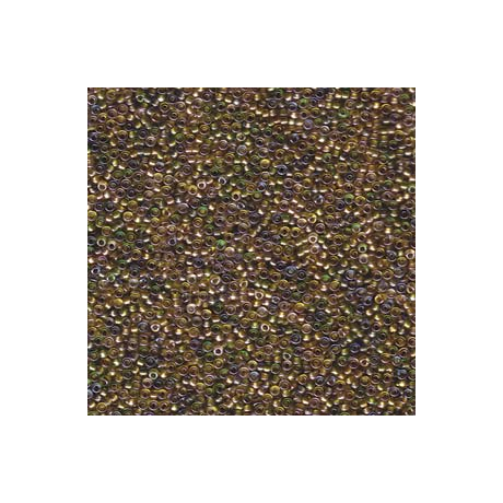 Miyuki kásagyöngy 15/0  15-93051  Színezett közepű metál arany/beige mix  5g