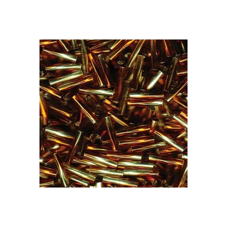 Miyuki szalmagyöngy 12 mm TW2712-3936  Ezüst közepű világos sárga/sötét topáz  5 g