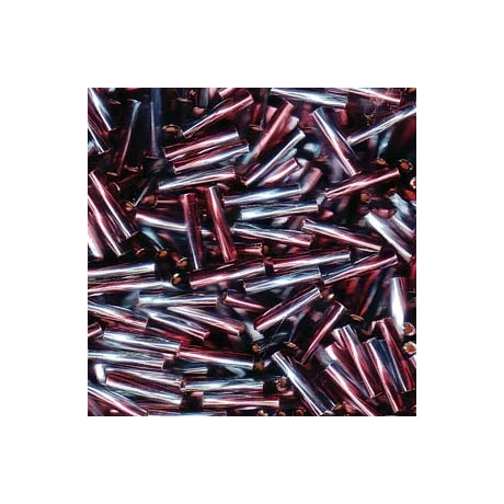 Miyuki szalmagyöngy 12 mm TW2712-3938  Ezüst közepű aqua/ametiszt  5 g