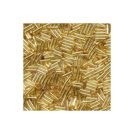 Miyuki szalmagyöngy 6mm  BGL2-9062  Ezüstközepű arany  5g