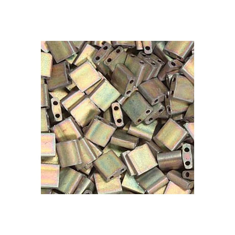 Miyuki Tila gyöngy 5*5 mm  TL2035  Matt metal khaki irizáló  5g