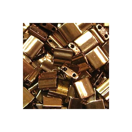 Miyuki Tila gyöngy 5*5 mm  TL457  Sötét bronz  5g