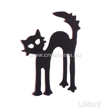Papírkivágás fekete macska 3 db/csomag