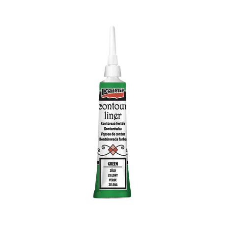 Pentart Kontúrozó festék, zöld, 20 ml