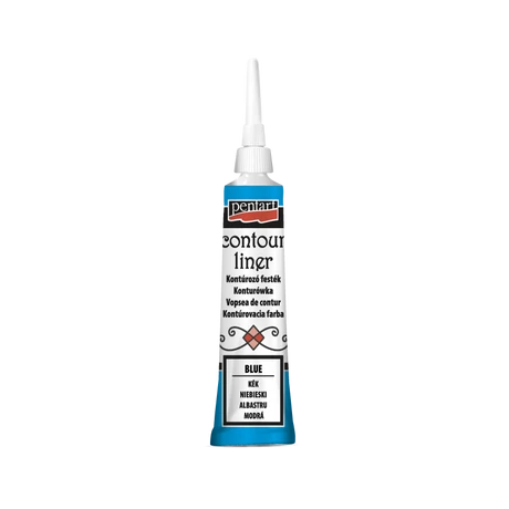Pentart Kontúrozó festék, kék, 20 ml