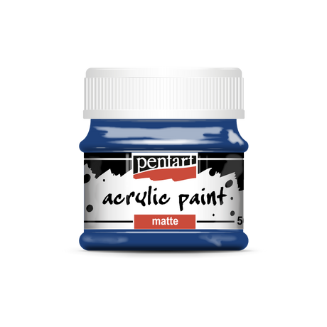 Pentart Matt akrilfesték, sötétkék, 50 ml