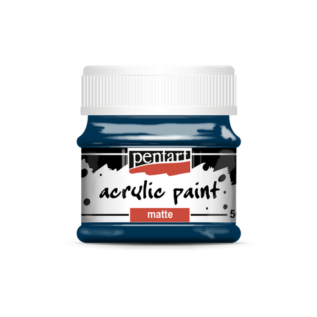 Pentart Matt akrilfesték, indigókék, 50 ml