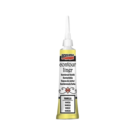 Pentart Csillogó kontúrozó festék, vanília, 20 ml