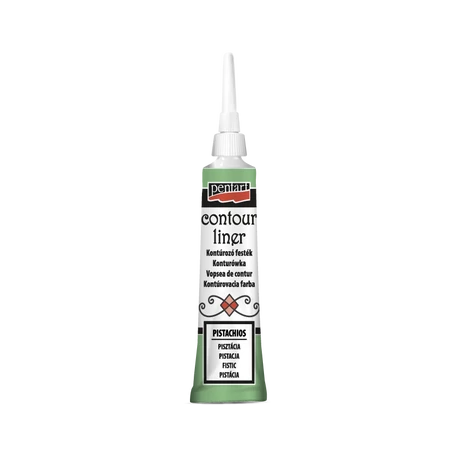 Pentart Csillogó kontúrozó festék, pisztácia, 20 ml