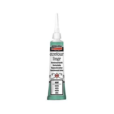 Pentart Csillogó kontúrozó festék, menta, 20 ml