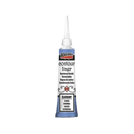 Pentart Csillogó kontúrozó festék, áfonya, 20 ml