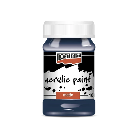 Pentart Matt akrilfesték, indigókék, 100 ml